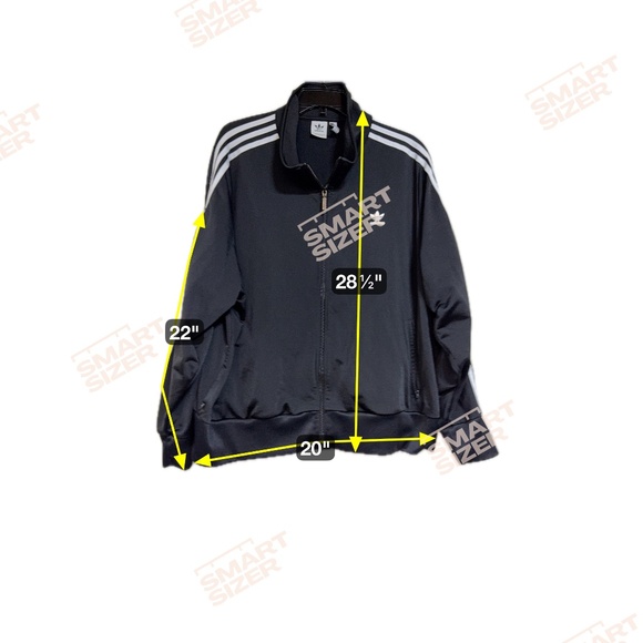 Adidas Women's 4X Track Jacket Zip - 3 Stripes Black & White Firebird - Picture 10 of 10